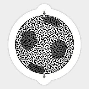 Soccer Ball Shaped Maze & Labyrinth Sticker